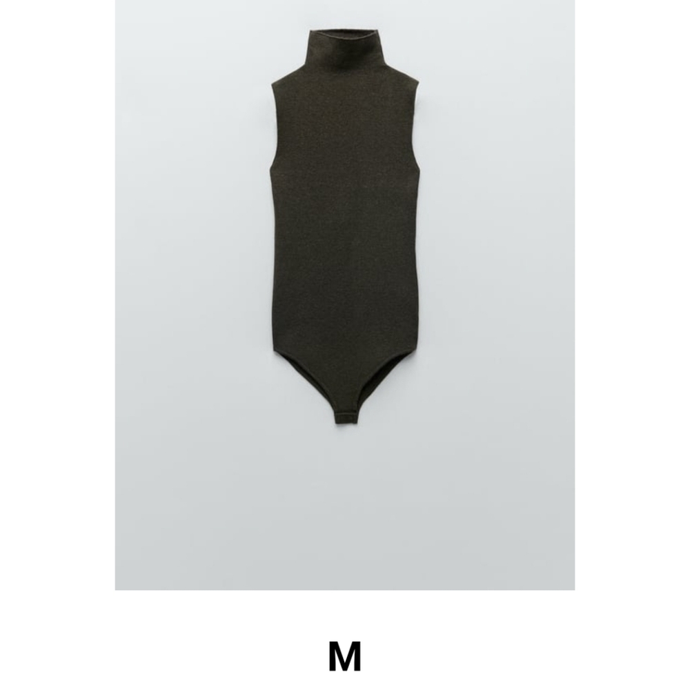 SOLD - Zara High Collar Bodysuit - Size Medium